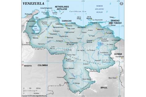 Buy Venezuela Physical Map Gray