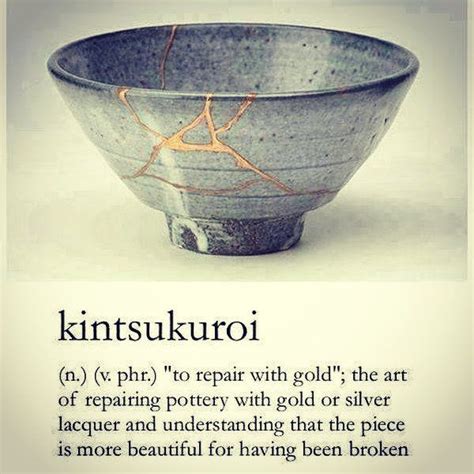 A perfectly wonderful ceramic vase sits on a shelf and is accidentally but hold! Kintsugi Quotes - ShortQuotes.cc