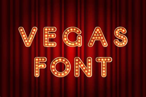 Vegas Bulb Alphabet Letters Illustrations Creative Market