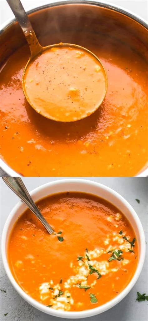 Instructions peel the avocados and mash with a fork. Tomato feta soup | Recipes, Soup recipes, Low calorie soup