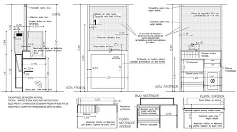 Cashier Table Detail Drawing In Dwg Autocad File Dressing Table Layout