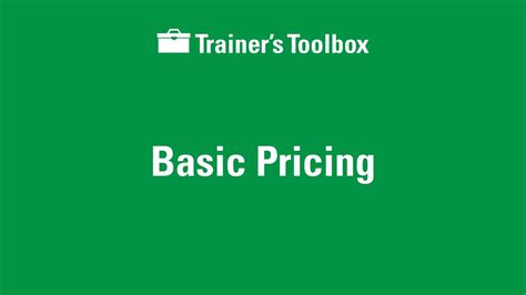 Basic Pricing Youtube