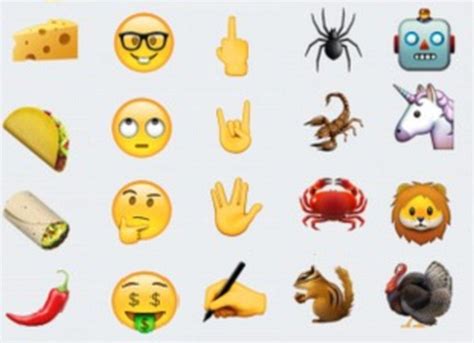 May be used to represent crab as food or metaphorical senses of crab (e.g., crabby). New Emojis are on the Way | The Common Constitutionalist ...