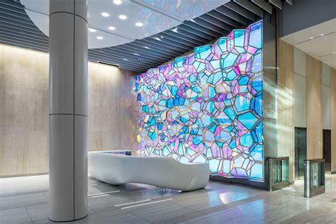 One State Street Lobby Illuminated Feature Wall | Architect Magazine ...