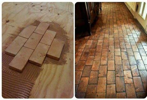 You can also use a slightly damp mop for spot cleaning. Leftover 2x4 end pieces as flooring | Flooring, Home ...