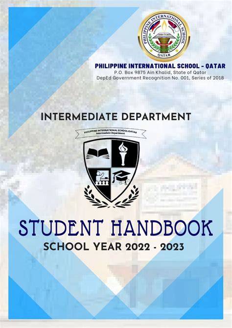 Intermediate Department Student Handbook Sy 2022 2023 By Bernadette C
