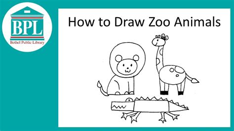How To Draw Zoo Animals Youtube