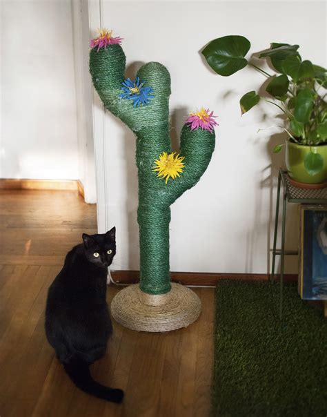 You'll find all of the inspiration, materials, and instructions you need over on the urban outfitters blog. Saguaro Cactus Scratching Post for Cats | Rope crafts, Cat ...