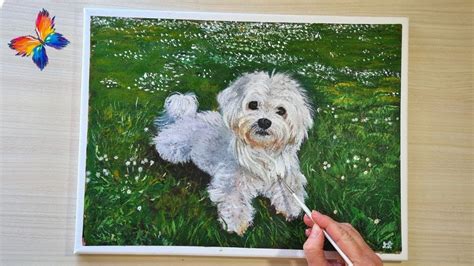 Como Hacer Un Retrato De Perro Pintura Acr Lica Pintar Pelaje