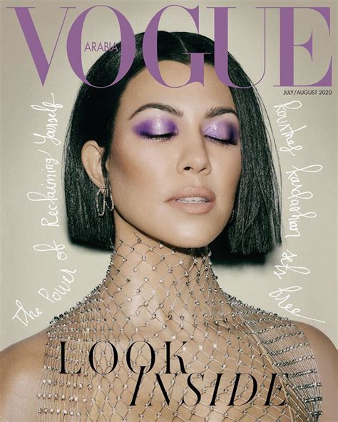 Kourtney Kardashians Bob On Vogue Arabia Julyaugust 2020 Cover