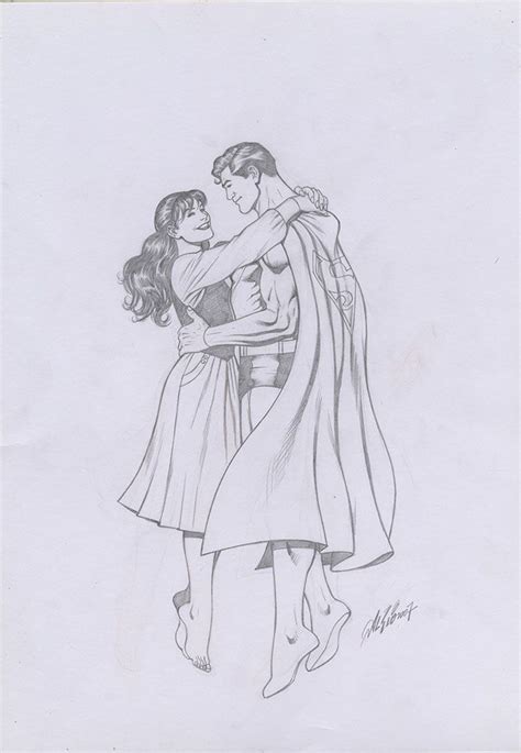 Al Rio Superman And Lois Lane Pencils Superman And Lois Lane Superman Lois Lane