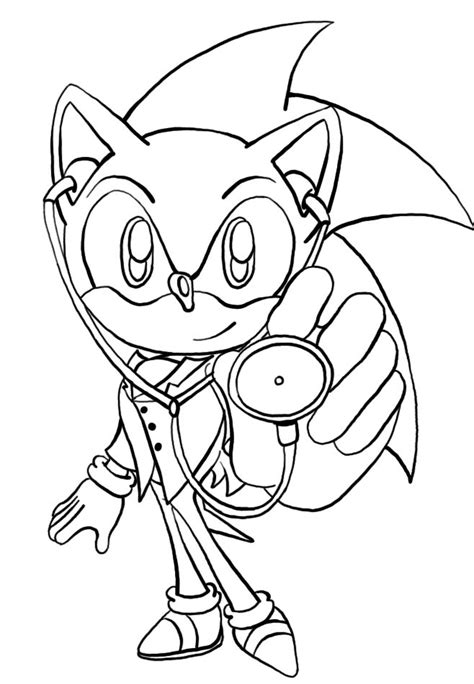 Fire Sonic The Hedgehog Sheets Coloring Pages