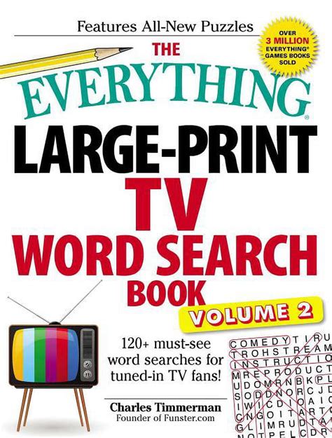 Everything Series The Everything Large Print Tv Word Search Book