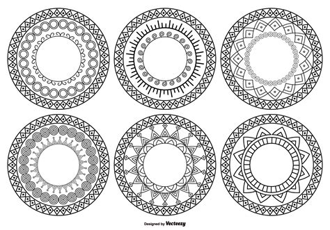 Decorative Circle Shapes 117027 Vector Art At Vecteezy