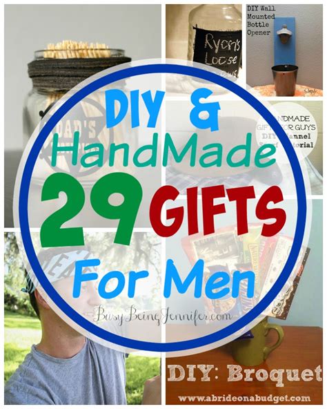 Easy diy fun food craft for a birthday, gift or any celebration! 29 DIY Gifts for Men - Busy Being Jennifer