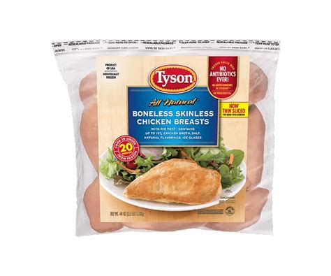 Woody chicken is just too disgusting. Frozen Boneless Skinless Chicken Breasts | Tyson® Brand