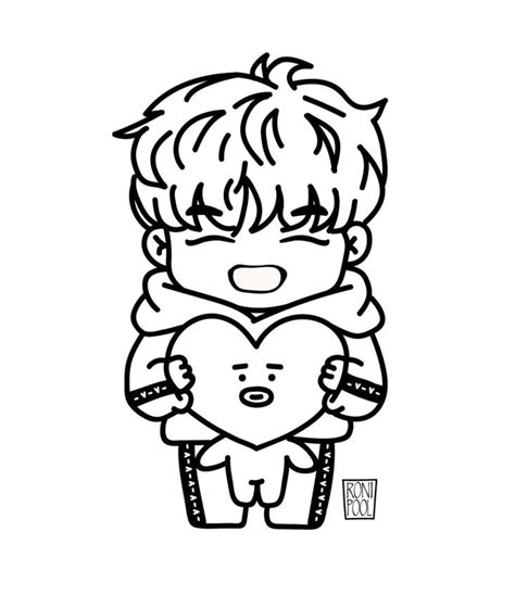 Bt21 Coloring Pages 80 Free Printable Coloring Pages Cute Easy