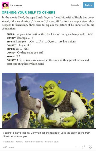Actual Textbook Learning Lessons Shrek Tumblr Funny Shrek Memes