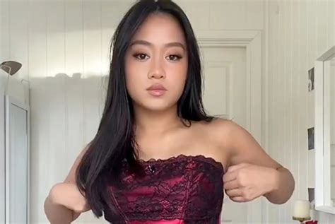 watch tiktoker alyssa milleza go viral after trying her grandmother s clothes on and looking hot