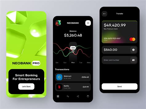 Neobank Mobile App Concept By Dmitry Lauretsky For Ronas It Uiux