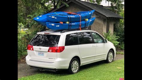 How To Load Multiple Kayaks On Your Roof Rack Safely With Straps And