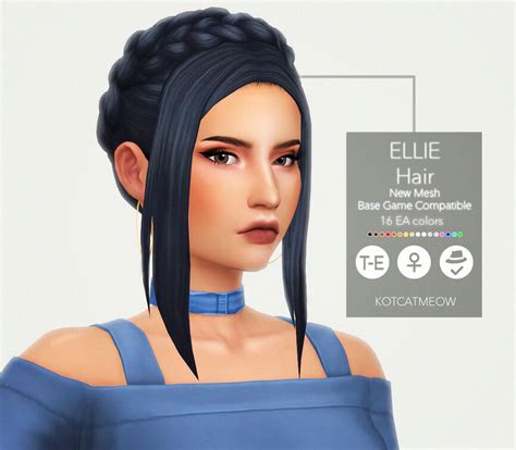 Sims 4 A New Hairstyle Ellie For Your Female Sims Micat Game