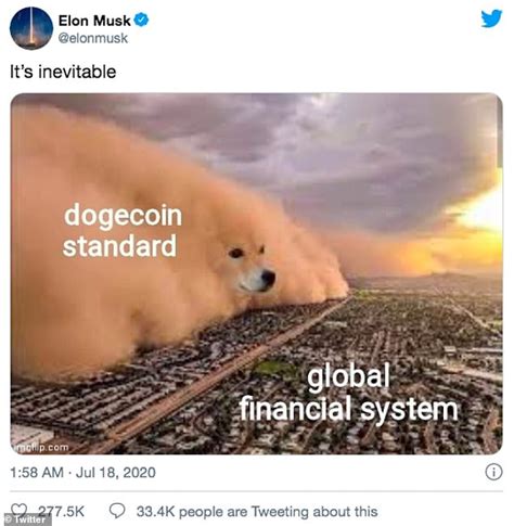 Granted, it's still well but given that dogecoin was initially intended as a parody of the bitcoin boom, its founder, jackson palmer, is none too happy now that it has slipped its. Dogecoin digital currency gains 20% in value after Elon Musk tweet | Daily Mail Online
