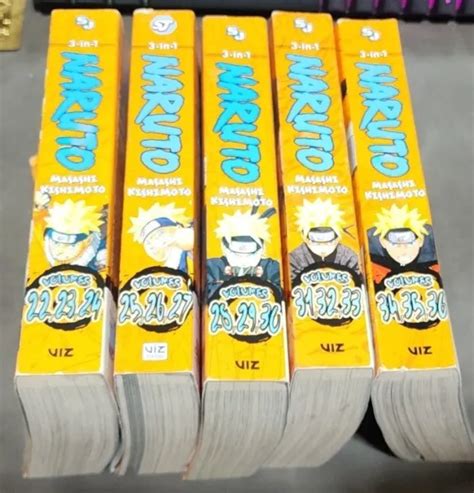Naruto 3 In 1 Edition Omnibus 5 Books Set 22 To 36 Manga 11999