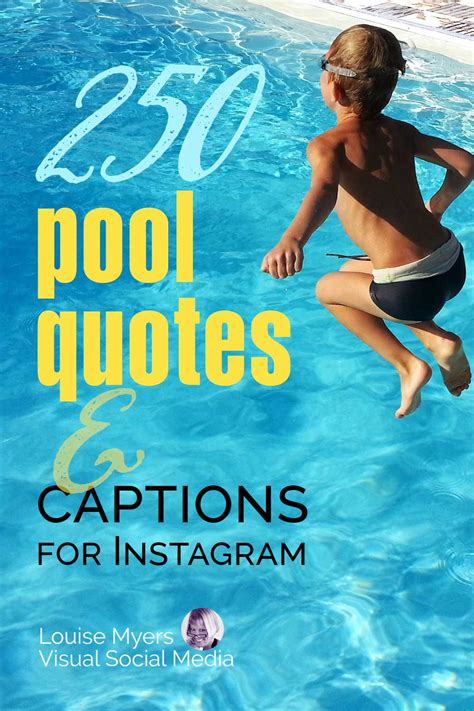 250 Pool Quotes And Captions For Instagram Best Ways To Make A Splash Louisem