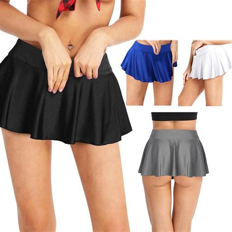 Fashion Active Tennis Skirt With Inner Shorts Sports Gym Fitness