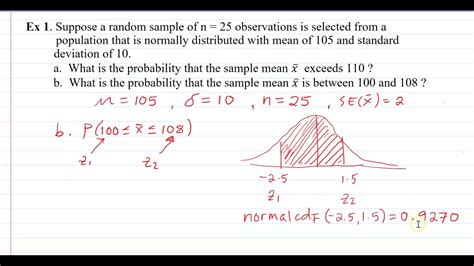 Calculating Probability Involving The Sampling Distribution Of The