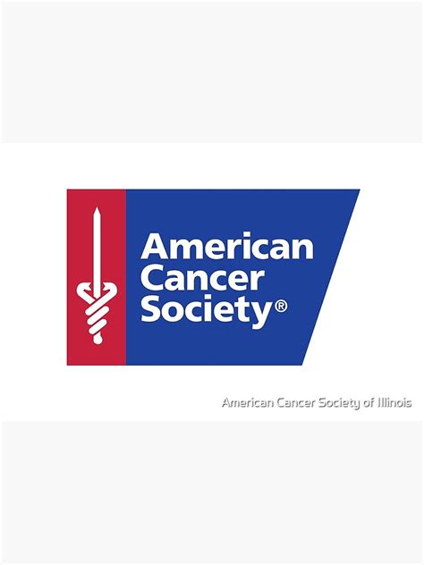 American Cancer Society Logo Poster By Acsaboa Redbubble