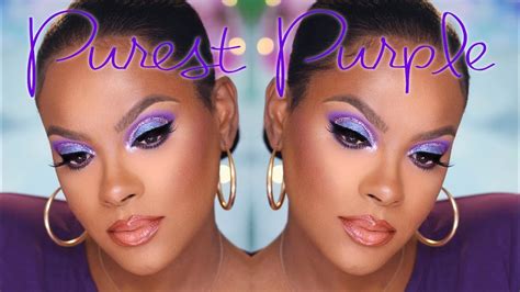 Purple Spring Time Glitter Cut Crease Makeup Tutorial Grwm Youtube