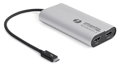 Plugable Thunderbolt™ 3 Dual Display Hdmi 20 Adapter For Mac And Wind