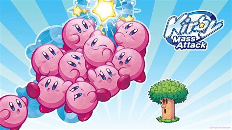 Kirby Mass Attack Tree Nintendo Game Attack Kirby Pink Hd
