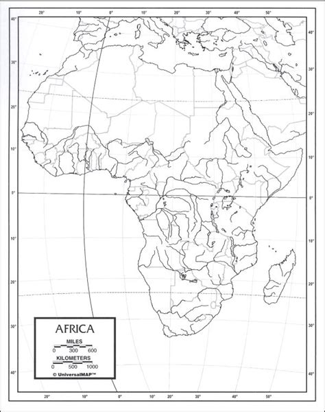 Blank Africa Map Outline