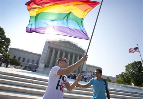 Crowd Gathers At Supreme Court For Doma Prop 8 Gay Marriage Decisions