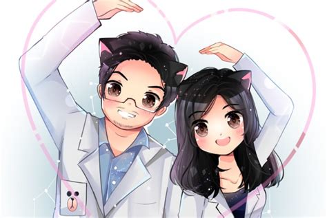 Turn Your Potrait Into Cute Couple Anime Pastel Style By