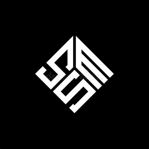 Sms Letter Logo Design On Black Background Sms Creative Initials
