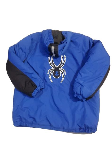 Spyder Prymo Blue Quilted Down Puffer Jacket Mens Size Large Ebay