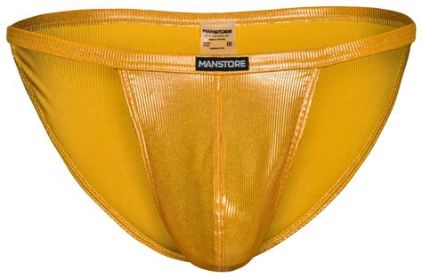 Manstore M2010 Ultra Tanga Mens Underwear Briefs Metallic Shiny Male