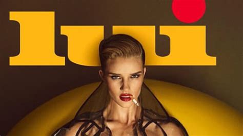 Rosie Huntington Whiteley fast nackt für Lui Magazine