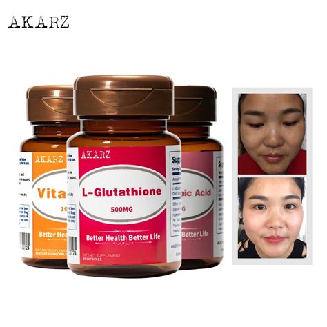 For optimal skin benefits, barr suggests supplementing with vitamin c* and applying it topically. Super effect Whitening Sets AKARZ L Glutathione+alpha ...