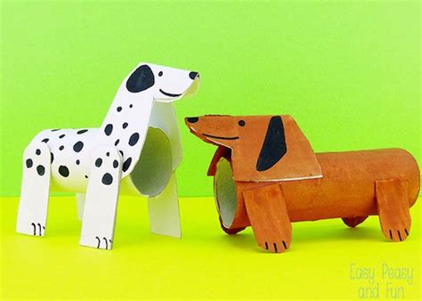 Cómo Hacer Perros Con Manualidades Pequeocio Paper Roll Crafts