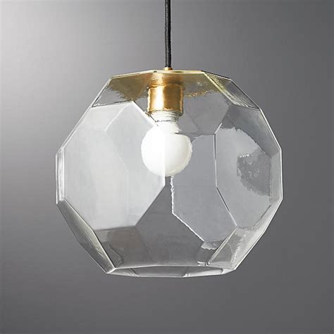 Flat Glass Pendant Light Cb2