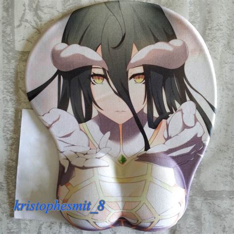 Overlord Albedo Mouse Pad 3d Breast Chest Play Mats 3d Wrist Rests Cosplay Mats 699958515744 Ebay