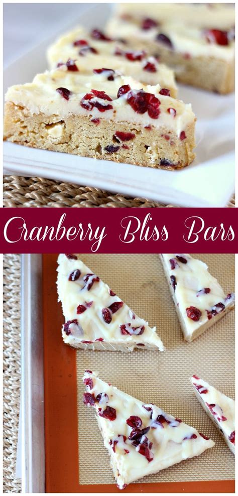 Cranberry Bliss Bars Starbucks Copycat Recipe Cranberry Bliss