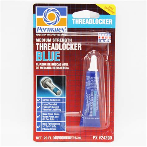 Permatex Threadlocker 24200 Medium Strength Threadlocker Blue | eBay