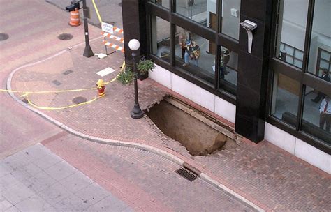 Sidewalk In St Paul Collapses 1 Person Injured Mpr News