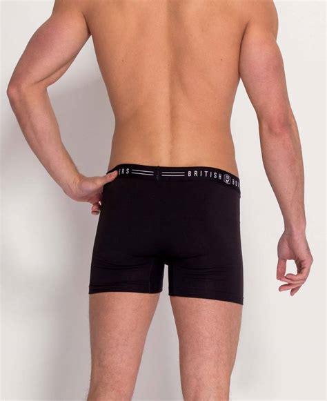 Uppercut Pack Three Pairs Of All Black Mens Trunks By British Boxers
